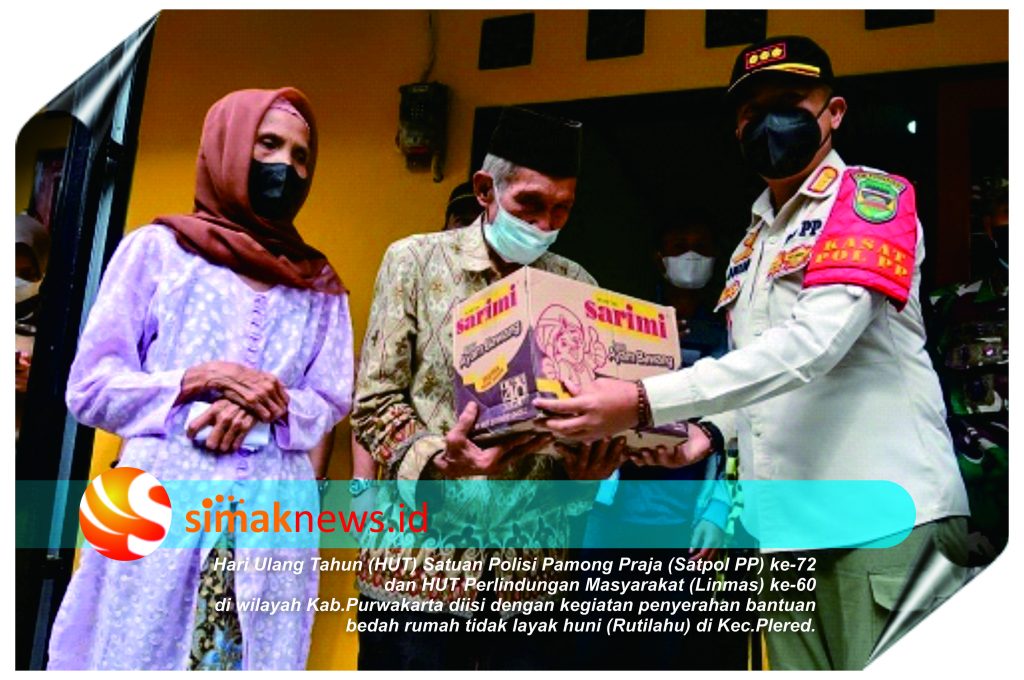 HUT Satpol PP dan Linmas Purwakarta, Isi dengan Bakti Sosial