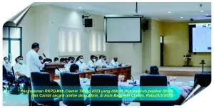 Sekda Ciamis Buka Acara Penyusunan Rancangan RKPD Tahun 2023
