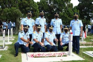 Hari Jadi Ke-76 TNI AU Tahun 2022, TNI AU Bakorda Bandung Lakukan Ziarah ke TMP Cikutra