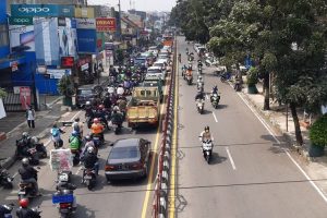 Jalan di Cimahi, siap untuk dilalui pemudik lebaran