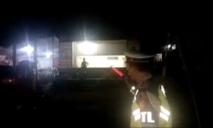 Pantauan arus lalu lintas malam Prabumulih-Baturaja Sumatera Selatan