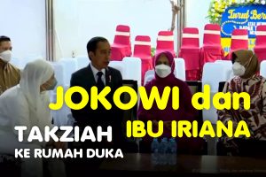 Presiden dan Ibu Iriana tak’ziah kerumah duka