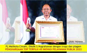 Melalui Inovasi “Makerspace Digital Kreatif” , Cimahi Raih Penghargaan Top Terpuji 45 Inovasi Pelayanan Publik 2022