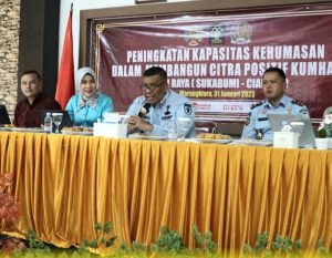 Kakanwil Kemenkumham Jabar Membuka Acara Peningkatan Kapasitas Kehumasan dan Public Speaking untuk UOT di Wilayah Sukabumi dan Cianjur