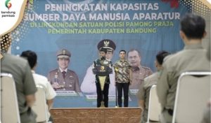 Bupati Bandung Membuka Pelatihan Peningkatan Kapasitas SDM Satpol PP