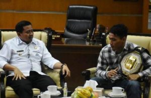 Yudi Cahyadi Juara MMA, Silaturahmi dengan Bupati Sumedamg