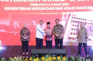 Terbaik dalam Layanan Digital, Kemenkumham Terima Penghargaan dari Kementerian PANRB