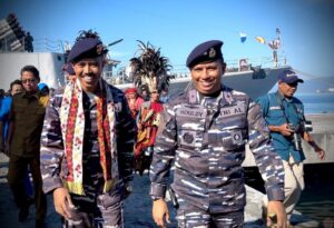 Tiga Unsur KRI Koarmada II Satgas Trisila Sandar Di Dermaga Nusantara Bitung