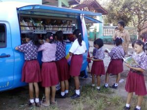 Siswa SDN Parakankondang Jatigede Serbu Pusling