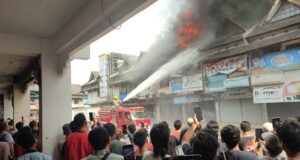 Pasar Induk Caringin Kota Bandung Kebakaran