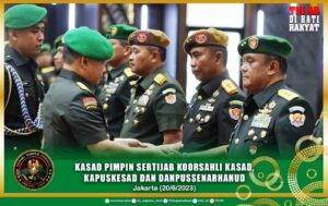 Kasad Pimpin Sertijab Koorsahli Kasad, Kapuskesad dan Danpussenarhanud