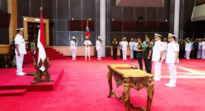 Panglima TNI Pimpin Sertijab Dansatkomlek TNI Dan Kapusinfomar TNI