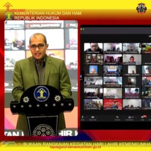 Lapas Garut Hadiri Pembukaan Rangkaian HDKD ke-78 Tahun 2023 dan Doa Kemenkumham Untuk Negeri secara Virtual