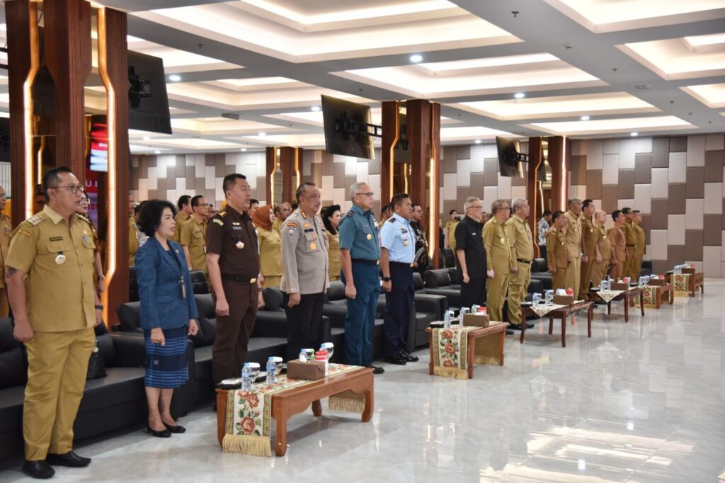 Danlantamal XII Hadiri Penandatanganan Berita Acara Indeks Desa Membangun tingkat Provinsi Kalimantan Barat Tahun 2023