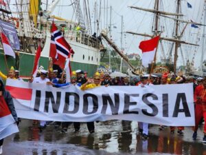 KRI Bima Suci Kembali Torehkan Prestasi Pada Event Tall Ship Race 2023