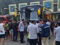 Gelar Ramp Check Selama Nataru 2023/2024, Dishub KBB Jaring Belasan Bus Tak Laik Jalan