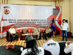 Ciptakan Kamtibmas Jelang Pencoblosan, DPD APDESI Bersama Polda Jabar Gelar Deklarasi Pemilu Damai 2024