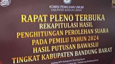 Empat Caleg DPR RI Dapil Jabar 2 Dikoreksi dengan Kasus Pergeseran Suara di Rapat Pleno Terbuka Rekapitulasi Hasil Putusan Bawaslu KBB