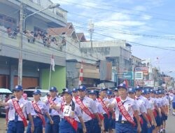 Sempat Diguyur Hujan, Parade Gerak Jalan Dalam Rangka HUT Kemerdekaan RI ke 79 Langowan Raya Tetap Berjalan Meriah