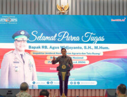 Resmi Purnatugas, Menteri AHY Apresiasi Pengabdian R.B. Agus Widjayanto Selama 34 Tahun Mengabdi di Kementerian ATR/BPN