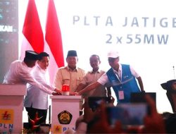 Presiden Prabowo Subianto Resmikan PLTA Jatigede Sumedang