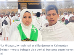 Kebahagiaan Jemaah Pasutri Bisa Beribadah Haji Bersama di Tanah Suci