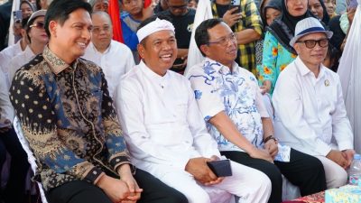 KDM dan Lucky Hakim Tinjau Pembangunan Pabrik Sepatu di Desa Cikawung, Bakal Serap 30 Ribu Pekerja